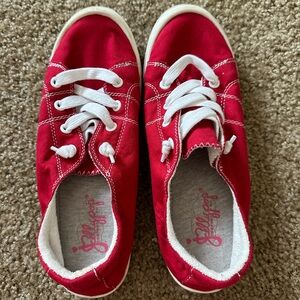 Red jellypop Dallas sneakers size 8